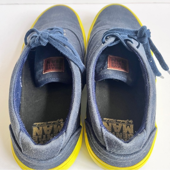 Brave Gentleman Revenant Sneaker (recycled) - Navy / Neon Yellow Sz 41 - Picture 12 of 14